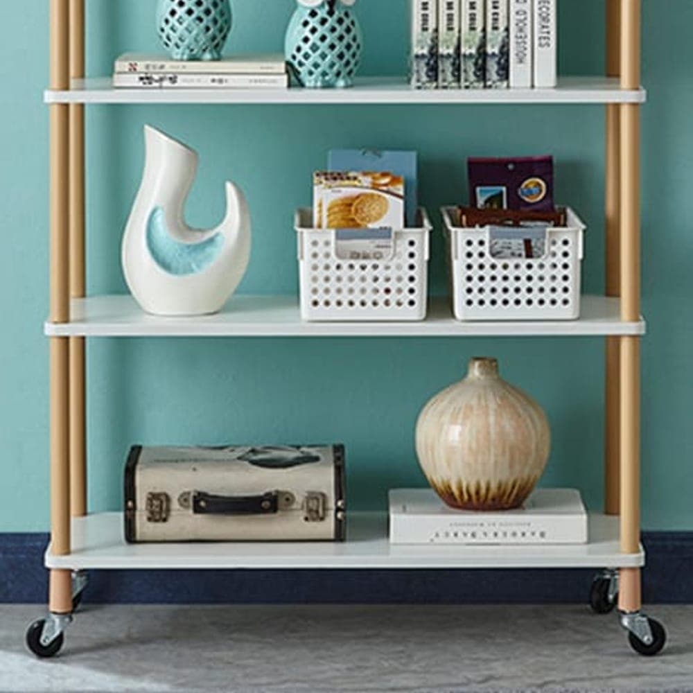Wooden Shelf Storage Rack (3-Tier, Long) - image 2