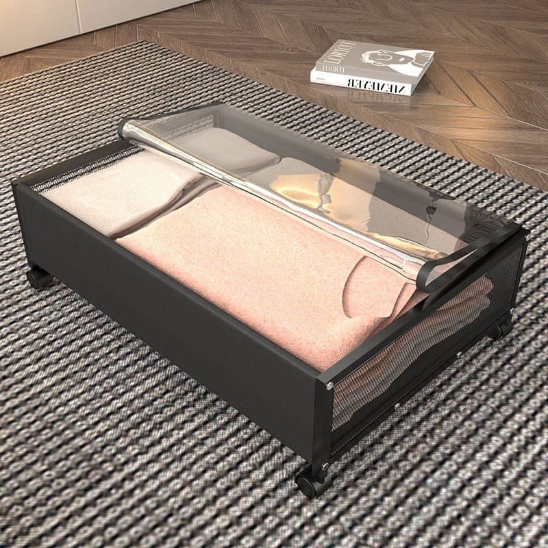 Under-Bed Storage Rack (Non-Woven Fabric + Hollow Board + Lid) (Single Pack)