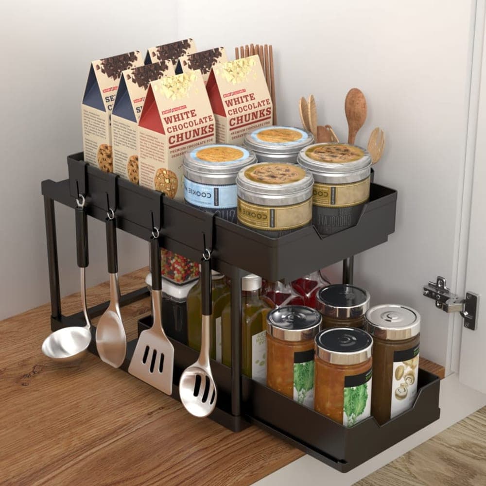2-Tier Pull-Out Storage Rack (PP Top & PP Bottom)
