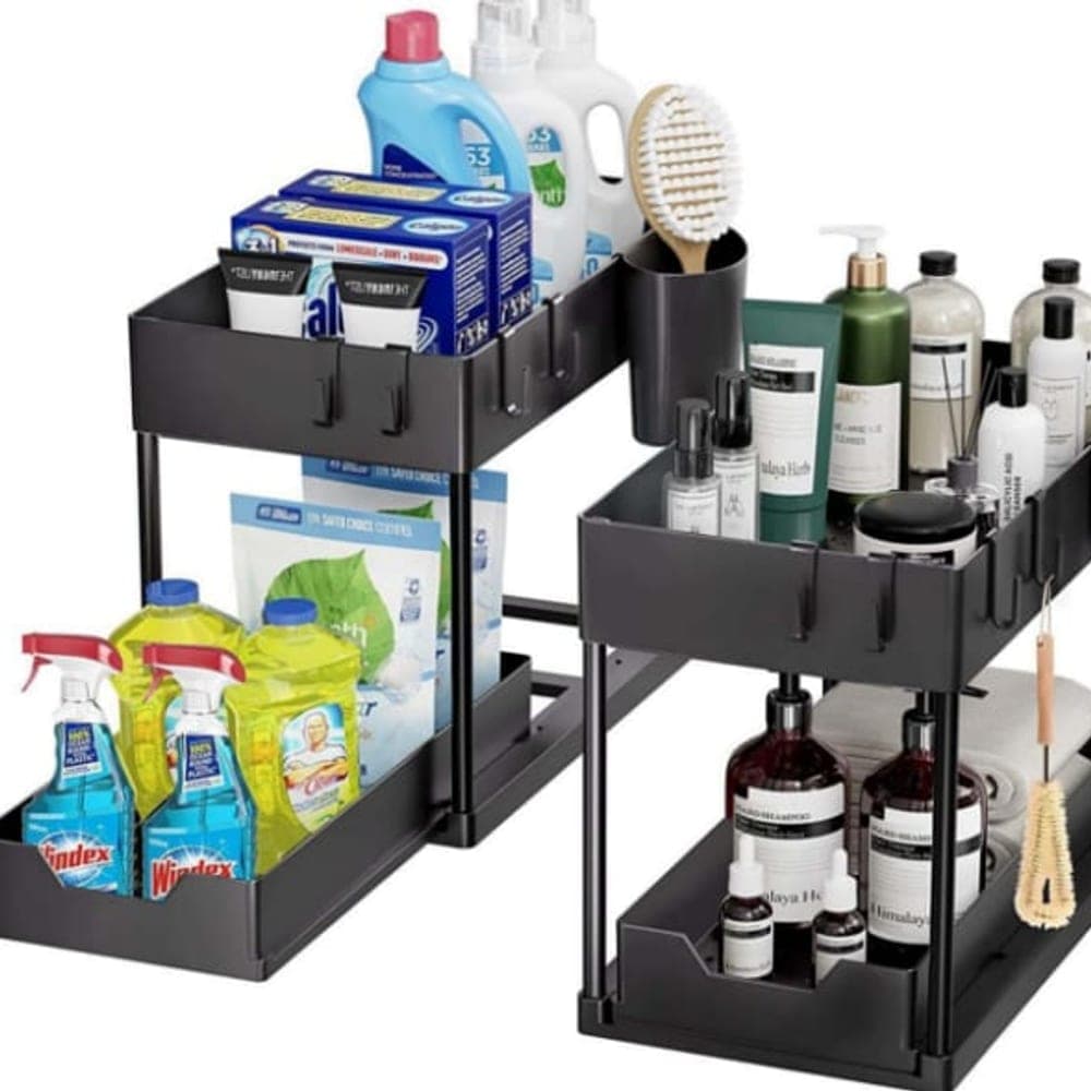 Single-Layer Pull-Out Storage Rack (5.5cm, PP Top / PP Bottom)