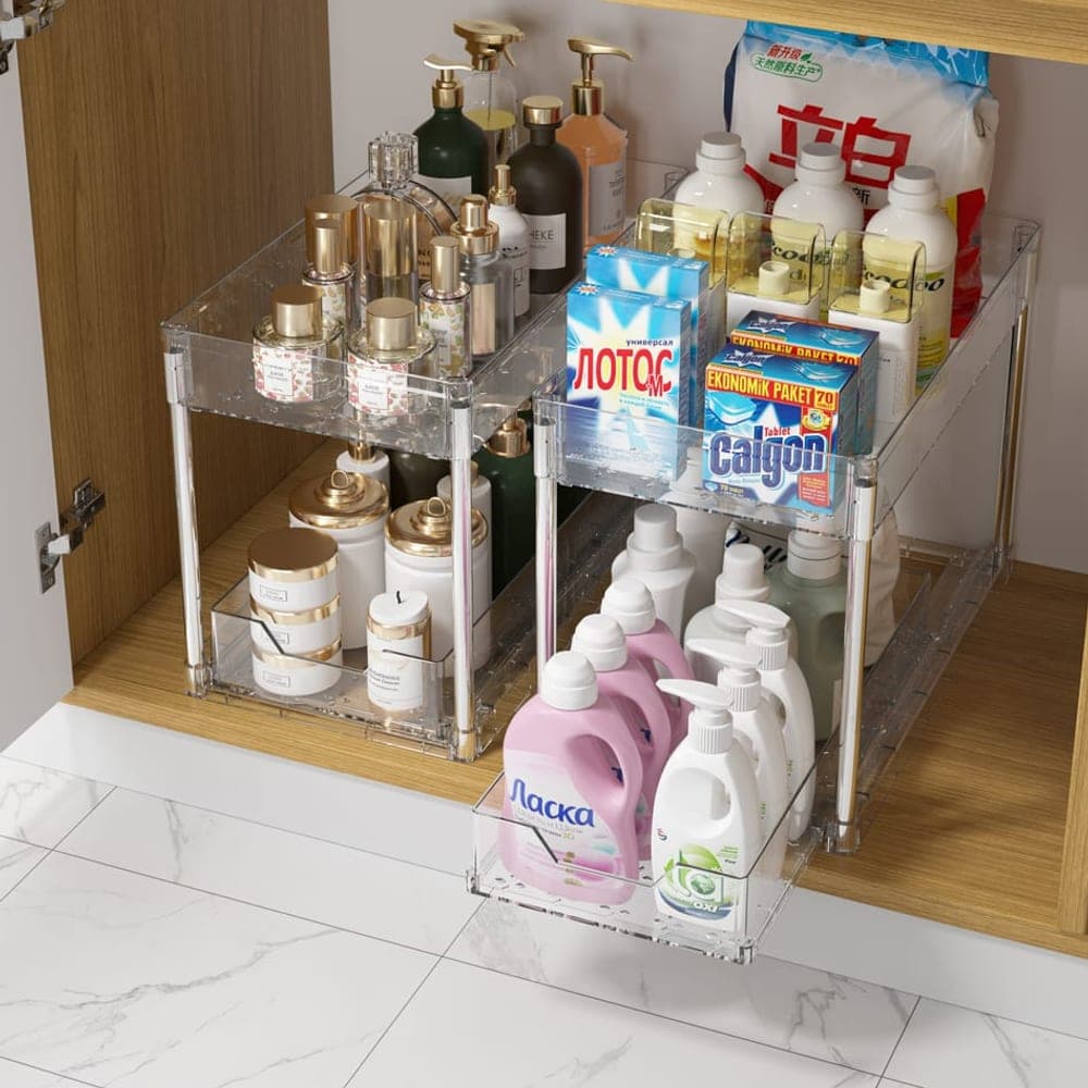 2-Tier Pull-Out Storage Rack (5.5cm) (PET)