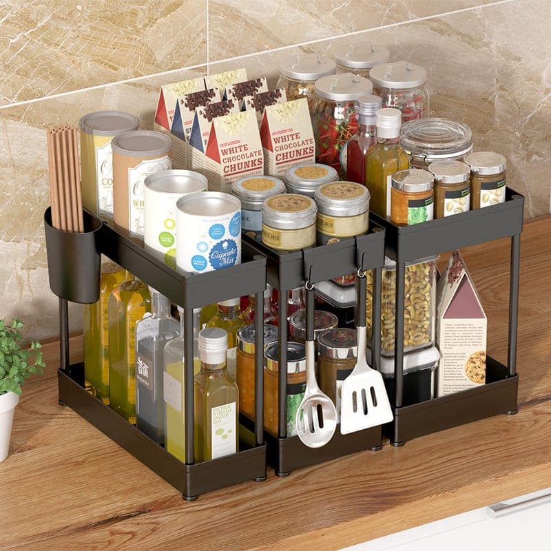 2-Tier Small Storage Rack (3 Sets, PP)