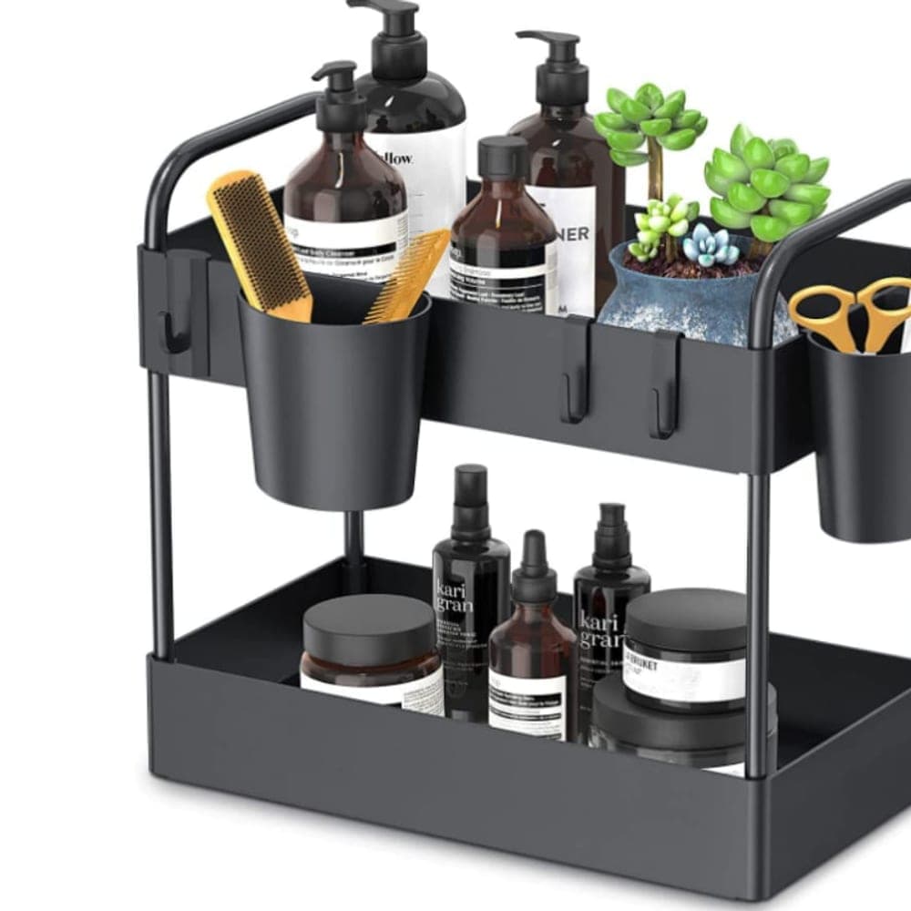 2-Tier Snap-On Bathroom Shelf (PP)