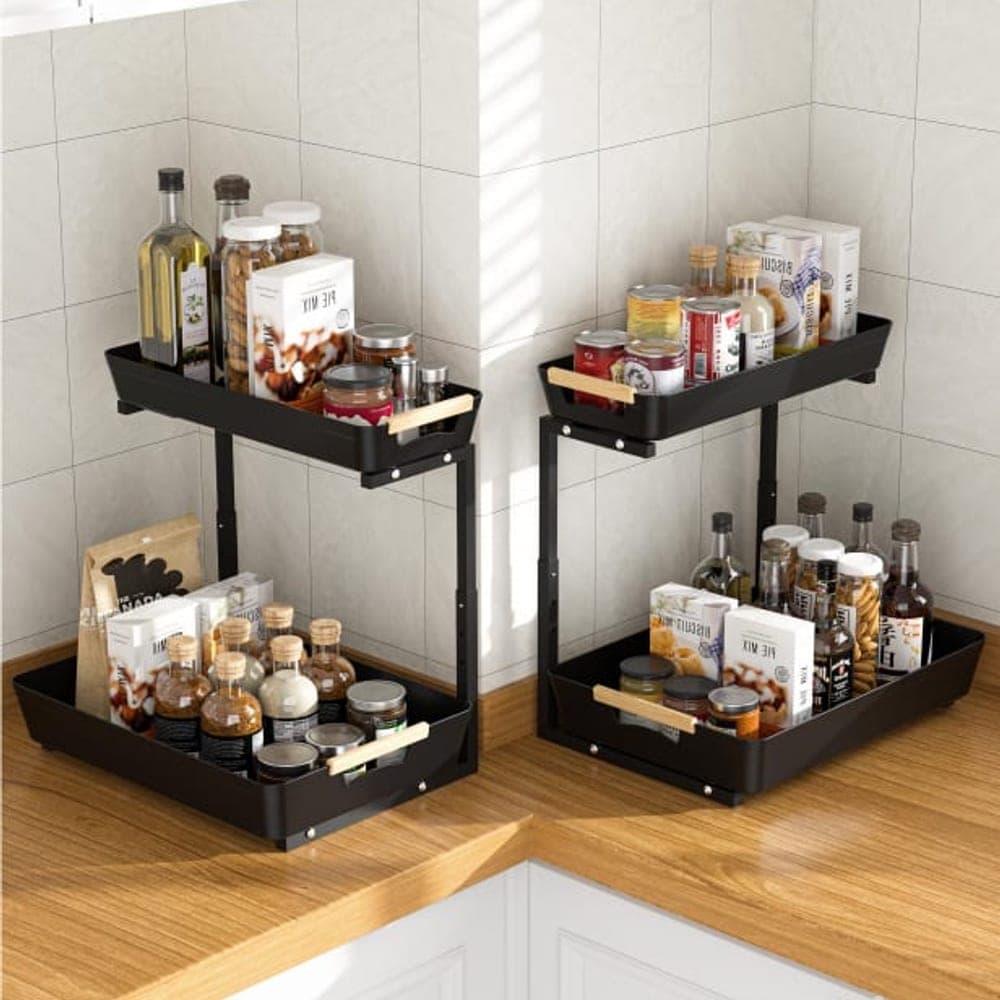 Expandable Storage Rack (20cm Lower Basin, PP Top / ABS Bottom, Single Set)