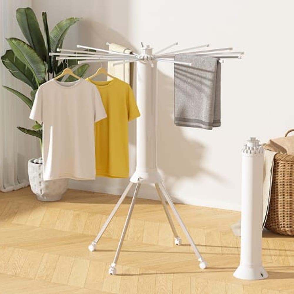 Octopus Clothes Drying Rack (4-Leg Single Tier, with Legs & Wheels)